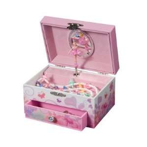   Girls Musical Ballerina Fairy and Flowers Jewelry Box: Home & Kitchen