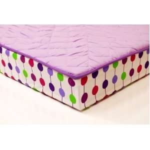  Botanical Purple Changing Pad Cover: Baby