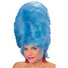   Blue WIG 60s Adult Halloween Costume Hair Ladies Womens Washable