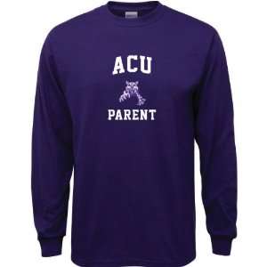  Abilene Christian Wildcats Purple Parent Arch Long Sleeve 