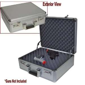  Silver Hard Sided Hand gun Case: Sports & Outdoors
