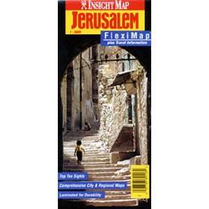   Map Jerusalem Fleximap Plus Travel Information (Insight Fleximaps