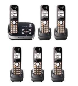   KX TG6533B + 3 Handsets DECT 6.0 Plus Cordless Phone Systems  