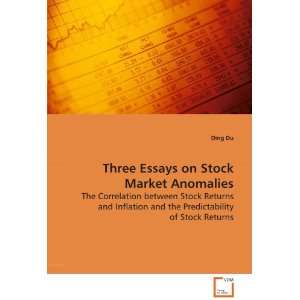  Three Essays on Stock Market Anomalies The Correlation 