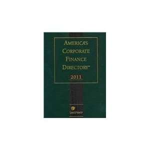  Americas Corporate Finance Directory 2011 (9781422478837 