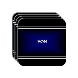   EON Set of 4 Mini Mousepad Coasters (black design) 