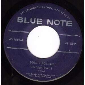  Decision Part 1 & 2 (VG/VG  45 rpm) SONNY ROLLINS Music