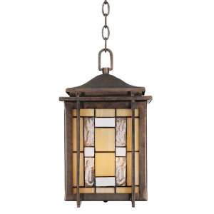  Style Glass Bungalow Golden Hanging Outdoor Light