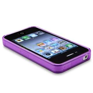 Clear Frost TPU Gel Soft Hard Case Cover Skin For iPhone 4S 4G 4th 