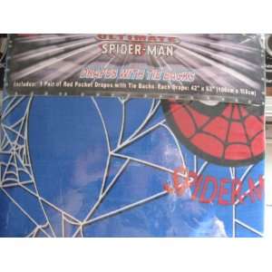  Ultimate Spiderman Window Drapes with Tie Backs: Home 
