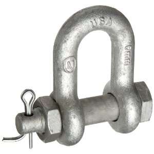   Nut Anchor Shackle, Galvanized, 5/8 Bail Size, 9920 lbs Load Capacity
