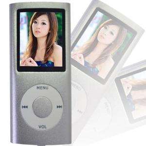 LCD 2GB MP3 MP4 Player TF FM Video Digital Media Silver 