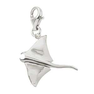  Rembrandt Charms Manta Ray Charm with Lobster Clasp, 14k 