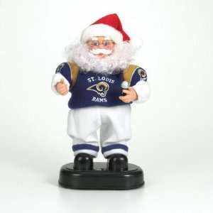   Rams NFL Animated Rock & Roll Dancing Santa (12): Sports & Outdoors