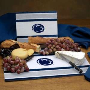 PENN STATE NITTANY LIONS Team Logo Glass CUTTING BOARD SET of 2 (12 x 