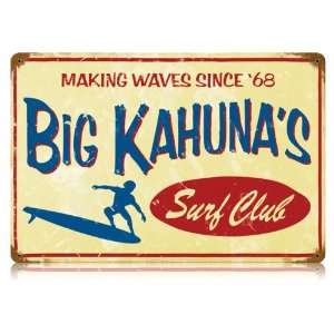  Big Kahuna Vintaged Metal Sign
