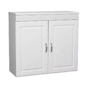  White 2 Door Top Storage Cabinet: Home & Kitchen