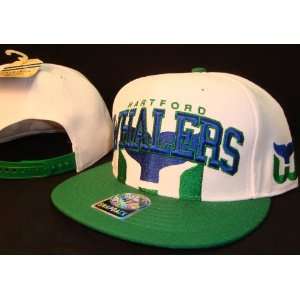   Whalers White & Green 47 Brand Adjustable Snap Back Baseball Cap Hat