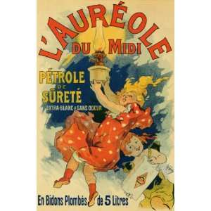  LAMP AUREOLE CHILDREN PARIS FRENCH VINTAGE POSTER REPRO 