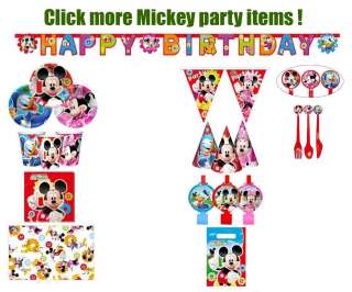 Mickey Mouse Birthday Party Supplies 6x Paper Cups m364  