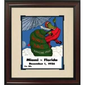   Florida vs. Miami Historic Football Program Cover