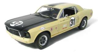   12831 1:18 1967 FORD MUSTANG SHELBY #31 JERRY TITUS TRANS AM DIECAST