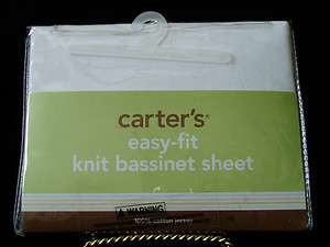    Fit BASSINET WHITE JERSEY KNIT Fitted Sheet Bedding 100% Cotton NEW