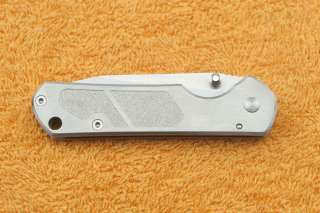 SANRENMU SRM Silver Color 8Cr13MoV Stainless Steel Monolock Folding 