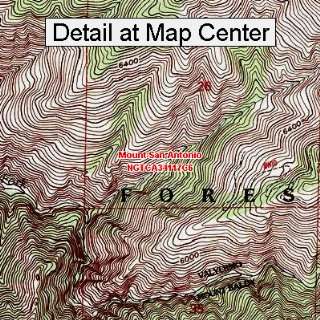USGS Topographic Quadrangle Map   Mount San Antonio, California 