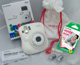   Battery User Manual 1 Pack of Fuji Instax Film (10 sheet) Camera Case