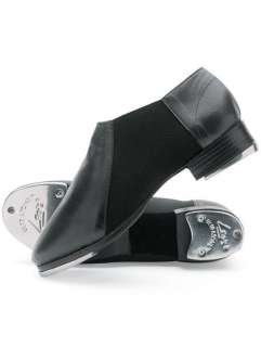 NEW Leos Slip On Jazz Tap Dance Shoes Black Tan  