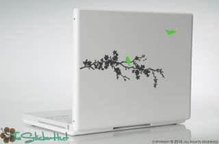 Cherry Blossom Branch Birds Vinyl Decal for Laptop L01  