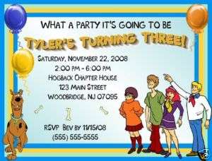 Scooby Doo Birthday Invitations/Party Supply  