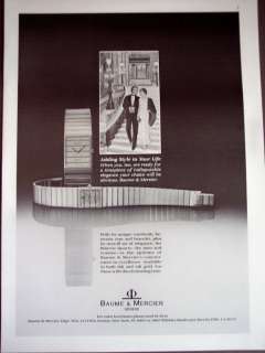 1984 Baume & Mercier Watches for men & women vintage ad  