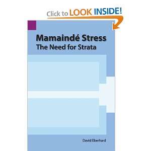  Stress The Need for Strata (SIL International and the University 