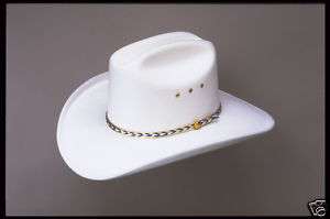 White Faux Felt Cowboy Hat   Adult or Kids  
