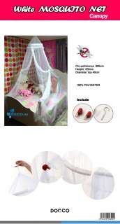 HOOP BED CANOPY MOSQUITO NETTING WHITE as seen on  
