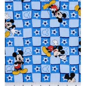  Licensed Cotton Print Mickey Star Patch