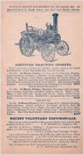 1892 David Brown Machinery & Steam Engines Catalog CD  