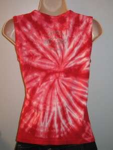 HARLEY DAVIDSON Sparkling Logo Tie Dyed Tank Top Shirt Sz M   L Women 