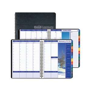   Hardcover Weekly/Monthly Planner, 8 1/2 x 11, Bl: Home & Kitchen