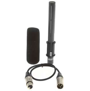   Shotgun Electret Condenser Microphone W/ Windscreen & XLR Cable  