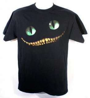 This is a t shirt featuring the wonderful mysterious Cheshire Cat from 
