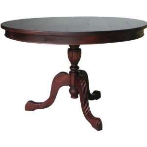  Biltmore Large Round Dining Table in Medium Brown 
