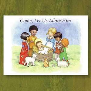  Abbey Press Christmas Card/ Let Us Adore Him Children Of 