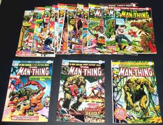 MAN THING (Vol. 1) Lot #1 22 Gerber Ploog Marvel Comics 1973  