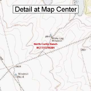  USGS Topographic Quadrangle Map   North Curtis Ranch 