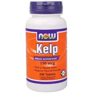  NOW Foods   Kelp Iodine Vegetarian 150 mcg.   200 Tablets 