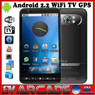 Dual sim Android 2.2 OS WIFI GPS 4.3 WI FI TV Mobile FM SMART Cell 