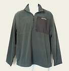 NEW Timberland Mens 1/4 Zip Fleece Pullover Sweatshirt Jacket GREEN 